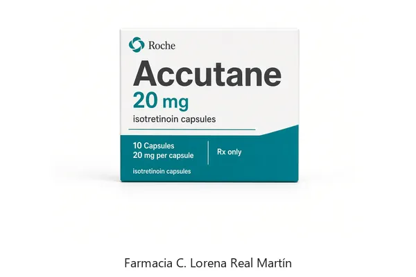 Accutane Isotretinoína en Farmacia C. Lorena Real Martín