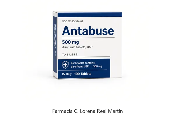 Antabuse Disulfiram para deshabituación alcohólica en Farmacia Real 13