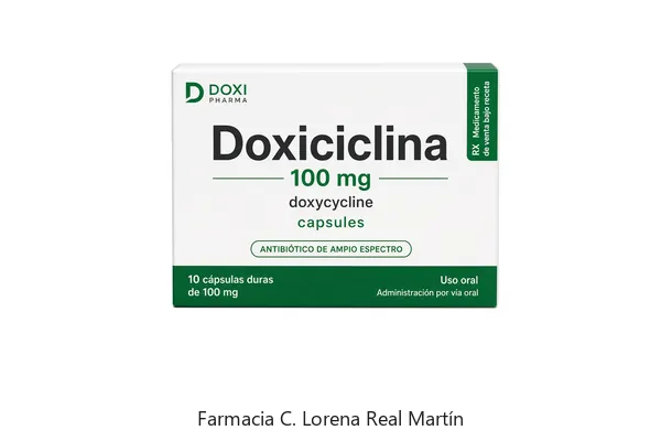 Doxiciclina 100 mg en Farmacia Real 13 Sevilla