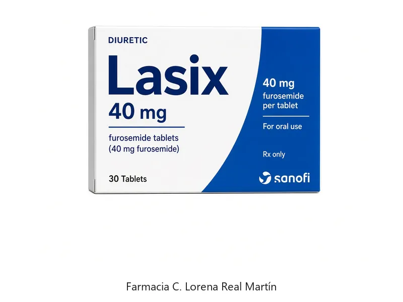 Lasix 40 mg furosemida diurético en Farmacia Real 13